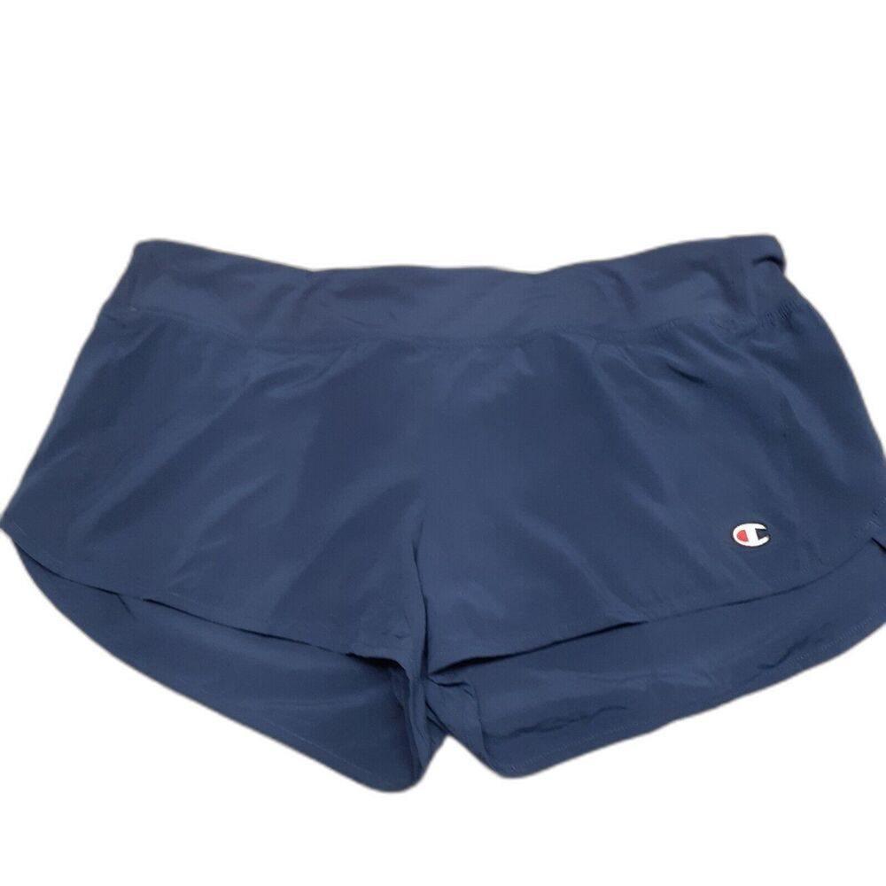 Champion Women Sz 2XL Authentic Track Shorts Navy Blue Performance Sports NWOT